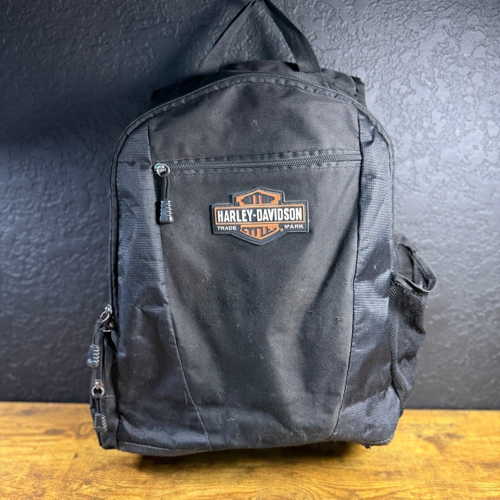 Harley-Davidson Bar & Shield‎ Logo Black Nylon Backpack Mens Womens OS